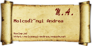 Molcsányi Andrea névjegykártya